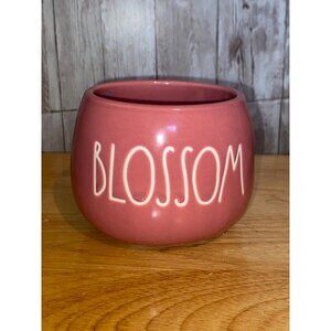 Rae Dunn Blossom Pink Ceramic Planter Bowl Flower Pot Succulent Spring
